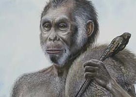 An Artist's Reconstruction of Homo floresiensis - © National Geographic. Illustration by Peter Schouten. An Artist's Reconstruction of Homo floresiensis - © National Geographic. Illustration by Peter Schouten.